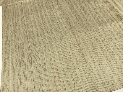 平和屋着物●上質な小紋　杢目絞り　間道　正絹　逸品　AABL3409fy