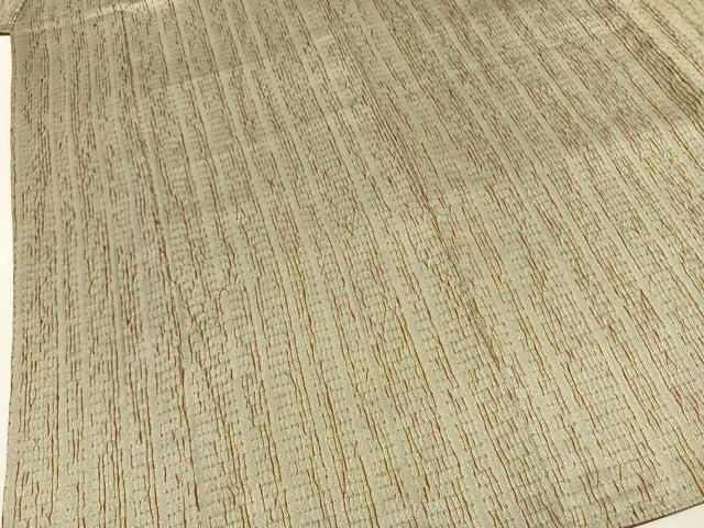 平和屋着物●上質な小紋　杢目絞り　間道　正絹　逸品　AABL3409fy