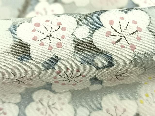 平和屋着物●日本画家　濡れ描き友禅作家　高橋峰陵　訪問着　手描き　枝梅文　暈し染め　正絹　逸品　未使用　AABL3415fy