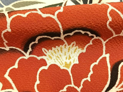 平和屋着物●豪華振袖　紅型　花蝶文　逸品　AABL3417fy