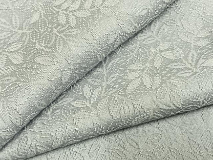 平和屋着物●上質な色無地　南天地紋　灰青色　さが美扱い　正絹　逸品　AABL3437fy