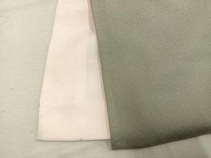 平和屋着物●訪問着　中国三大刺繍　スワトウ刺繍　汕頭刺繍　雪輪重ね花文　暈し染め　金彩　正絹　逸品　AABL3439fy