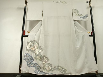平和屋着物●訪問着　絞り　辻が花　正絹　逸品　AABL3441fy