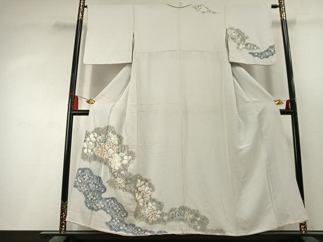 平和屋着物●訪問着　絞り　辻が花　正絹　逸品　AABL3441fy