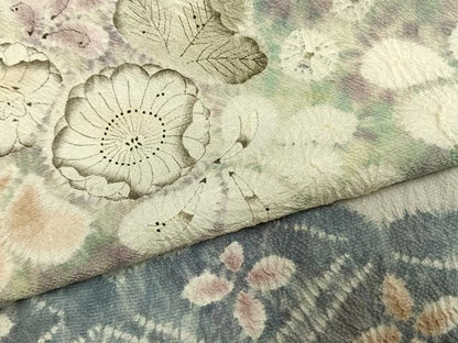 平和屋着物●訪問着　絞り　辻が花　正絹　逸品　AABL3441fy