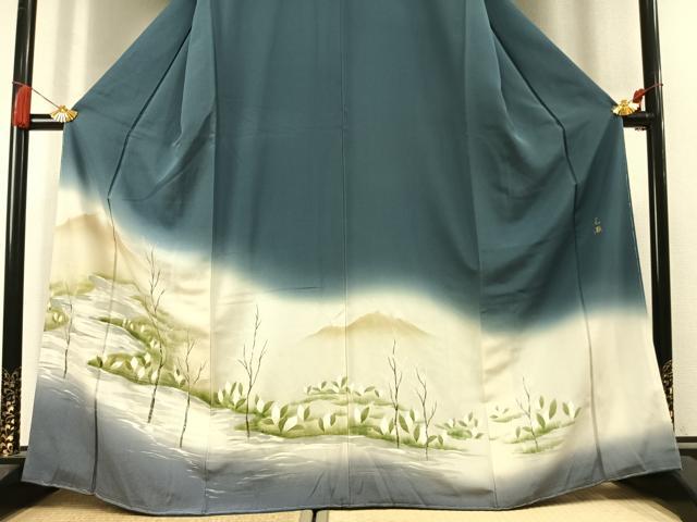 平和屋着物●豪華色留袖　尾瀬　暈し染め　銀彩　正絹　逸品　未使用　AABL3442fy