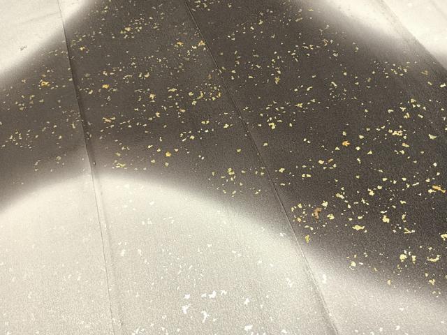 平和屋着物●訪問着　刺繍　散らし文様　暈し染め　金糸　金銀彩　正絹　逸品　AABL3444fy