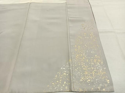 平和屋着物●訪問着　刺繍　散らし文様　暈し染め　金糸　金銀彩　正絹　逸品　AABL3444fy