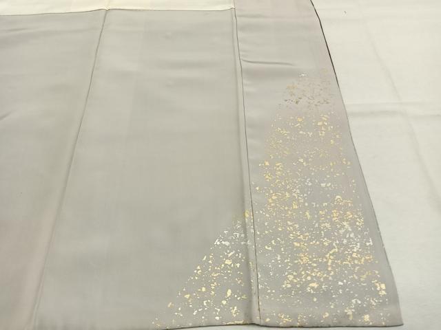 平和屋着物●訪問着　刺繍　散らし文様　暈し染め　金糸　金銀彩　正絹　逸品　AABL3444fy