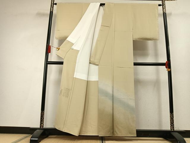 平和屋着物●松尾光琳　訪問着　霞文　暈し染め　鬼しぼ縮緬　健勝苑扱い　正絹　逸品　未使用　AABL3449fy