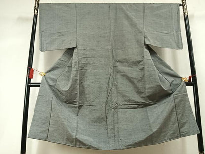 平和屋着物●男性　紬　アンサンブル　霞文　正絹　逸品　未使用　AABL3453fy