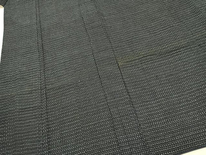 平和屋着物●男性　久留米絣　幾何学文様　綿　逸品　AABL3454fy