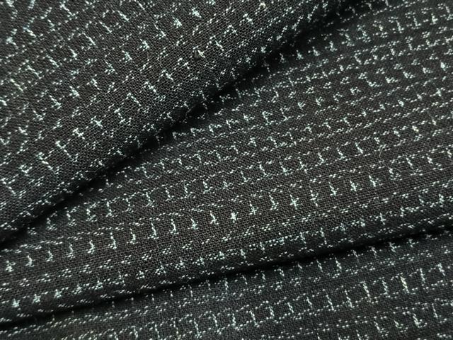 平和屋着物●男性　久留米絣　幾何学文様　綿　逸品　AABL3454fy