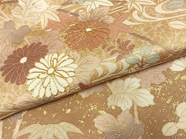 平和屋着物●豪華色留袖　駒刺繍　花鳥文　金彩　正絹　逸品　AABL3456fy