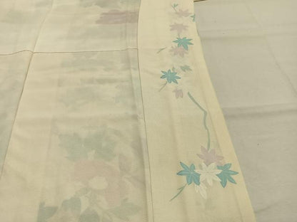 平和屋着物●豪華振袖　作家物　草花文　金彩　正絹　逸品　AABL3457fy