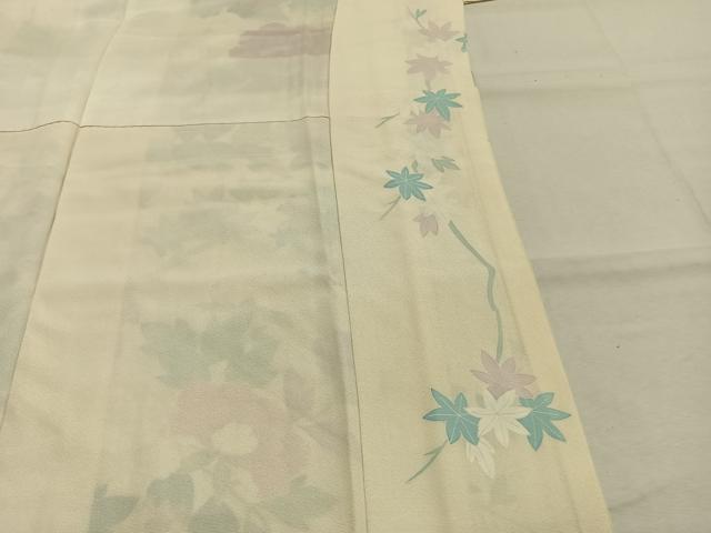 平和屋着物●豪華振袖　作家物　草花文　金彩　正絹　逸品　AABL3457fy