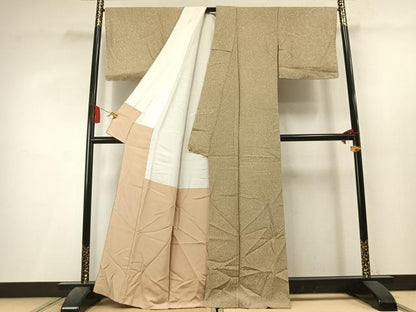 平和屋着物●上質な小紋　作家物　散らし文様　正絹　逸品　AABL3480fy