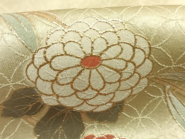 平和屋着物●訪問着　枝花文　暈し染め　金彩　ロング丈　正絹　逸品　AABL3481fy