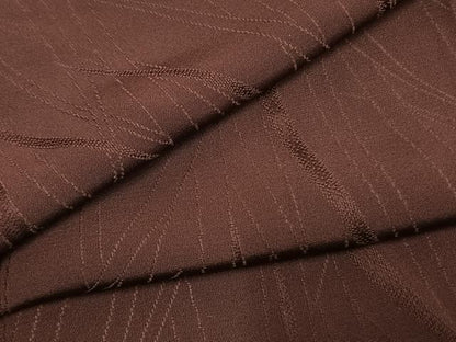 平和屋着物●上質な色無地　草葉地紋　紫鳶色　正絹　逸品　AABL3502fy