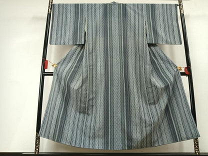 平和屋着物●上質な紬　立涌間道　正絹　逸品　AABL3504fy