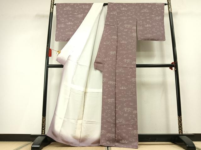 平和屋着物●上質な小紋　鳥獣戯画　正絹　逸品　未使用　AABL3515fy