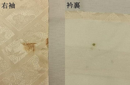 平和屋着物●豪華振袖　駒刺繍　草花文　金彩　正絹　逸品　AABL3526fy