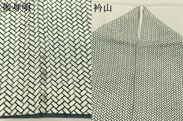 平和屋着物●江戸小紋　檜垣文　正絹　逸品　AABL3532fy
