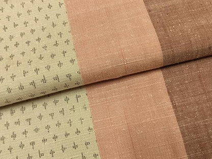 平和屋着物●上質な紬　間道　正絹　逸品　AABL3534fy