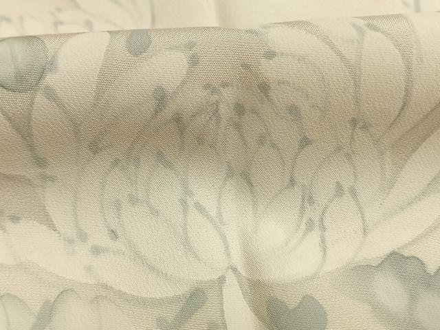 平和屋着物●長襦袢　袷　手描き　枝花文　暈し染め　正絹　逸品　AABL3547fy