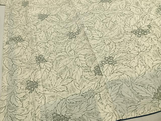 平和屋着物●上質な小紋　手描き　草花文　鈴乃屋扱い　正絹　逸品　未使用　AABL3550fy