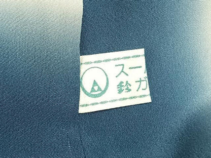 平和屋着物●上質な小紋　手描き　草花文　鈴乃屋扱い　正絹　逸品　未使用　AABL3550fy