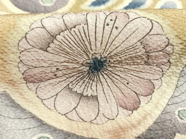 平和屋着物●訪問着　絞り　辻が花　暈し染め　ロング丈　正絹　逸品　AABL3558fy