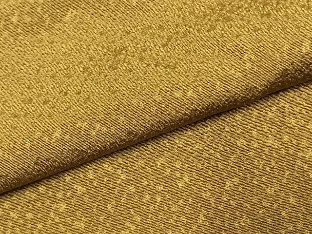 平和屋着物●上質な色無地　霞地紋　鶯茶色　正絹　逸品　AABL3571fy