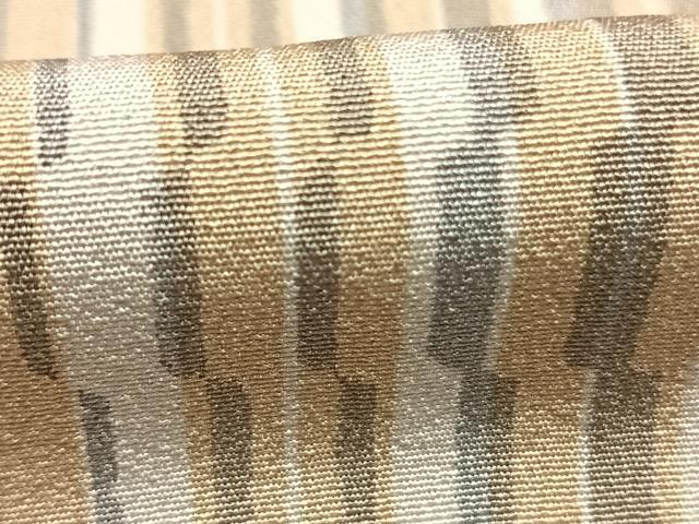 平和屋着物●上質な小紋　変わり縞　正絹　逸品　未使用　AABL3583fy