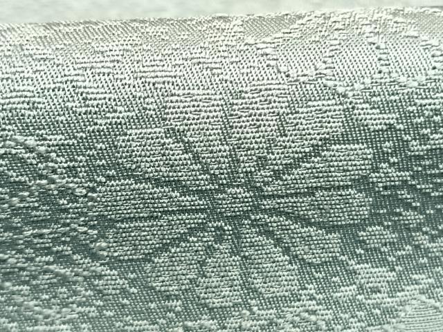 平和屋着物●上質な色無地　葉尽くし地紋　秘色色　正絹　逸品　未使用　AABL3585fy