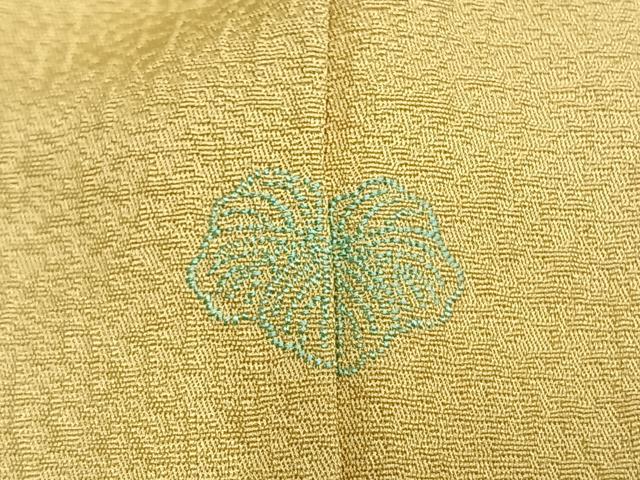 平和屋着物●森輝雄　色無地　紋意匠　砥粉色　正絹　逸品　未使用　AABL3589fy