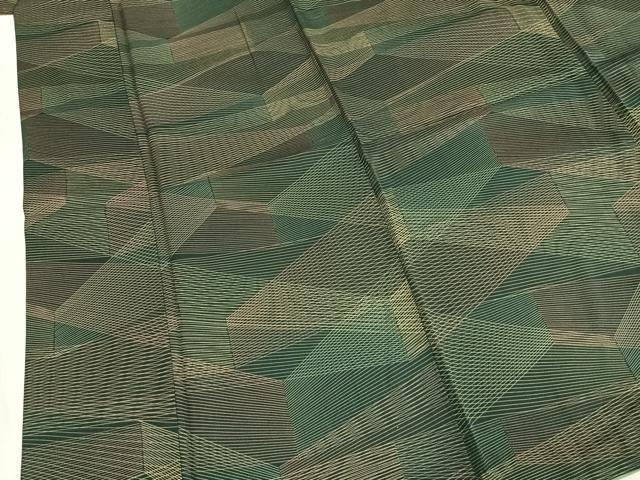 平和屋着物●上質な小紋　切嵌文　正絹　逸品　AABL3590fy