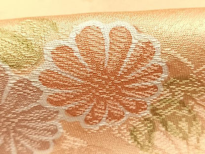 平和屋着物●上質な小紋　地紋起こし　草花文　暈し染め　正絹　逸品　未使用　AABL3594fy