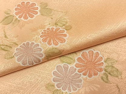 平和屋着物●上質な小紋　地紋起こし　草花文　暈し染め　正絹　逸品　未使用　AABL3594fy