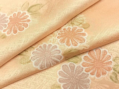平和屋着物●上質な小紋　地紋起こし　草花文　暈し染め　正絹　逸品　未使用　AABL3594fy