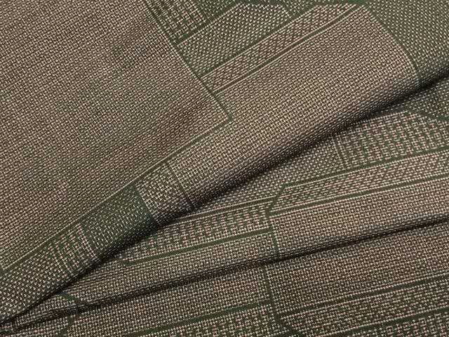 平和屋着物●本場大島紬　150亀甲　色紙重ね文　正絹　逸品　AABL3598fy