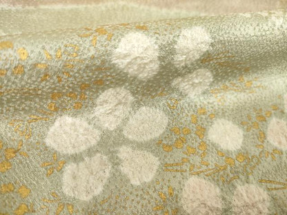 平和屋着物●訪問着　総絞り　遠山重ね文　金彩　正絹　逸品　AABL3611ck