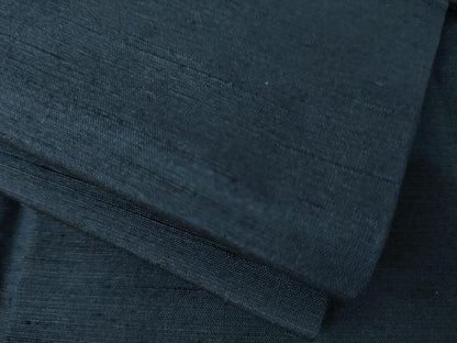 平和屋着物●男性　紬　アンサンブル　藍鉄色　正絹　逸品　AABL3623ck