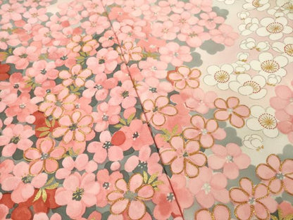 平和屋着物●豪華振袖　駒刺繍　花尽くし　正絹　逸品　AABL3637ck