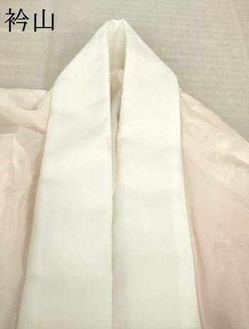 平和屋着物●振袖用長襦袢　無双仕立て　ねじ梅地紋　暈し染め　正絹　逸品　AABL3643ck