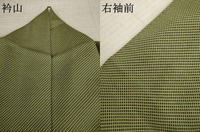 平和屋着物●上質な小紋　幾何学文様　正絹　逸品　AABL3660ck