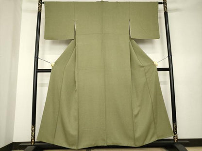 平和屋着物●上質な小紋　幾何学文様　正絹　逸品　AABL3660ck