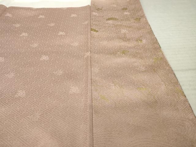 平和屋着物●豪華色留袖　風景花文　金彩　正絹　逸品　AABL3661ck