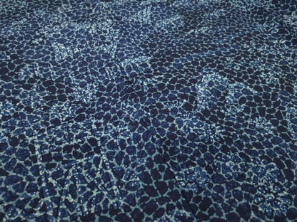 平和屋着物●訪問着　流水風景文　藍　正絹　逸品　未使用　AABL3662ck
