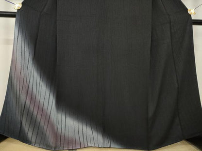 平和屋着物●絞り染色作家　藤井浩　訪問着　竜巻絞り　黒地　まるやま扱い　正絹　逸品　AABL3674ck